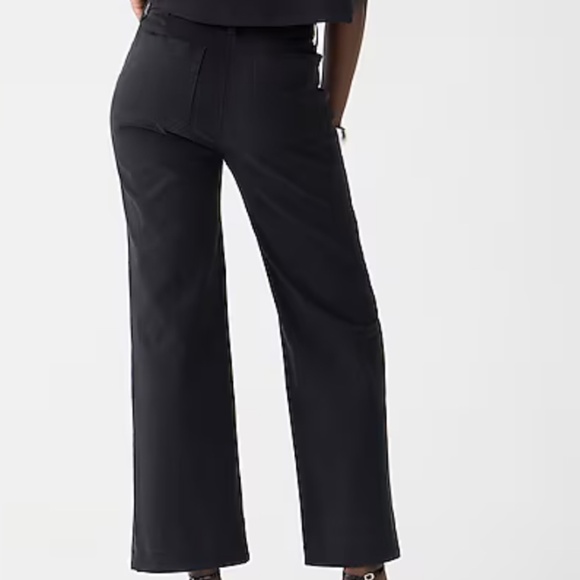 NWT/NWOT  J. Crew Womans Black Sailor slim wide-leg chino pant SZ Various - Picture 3 of 10